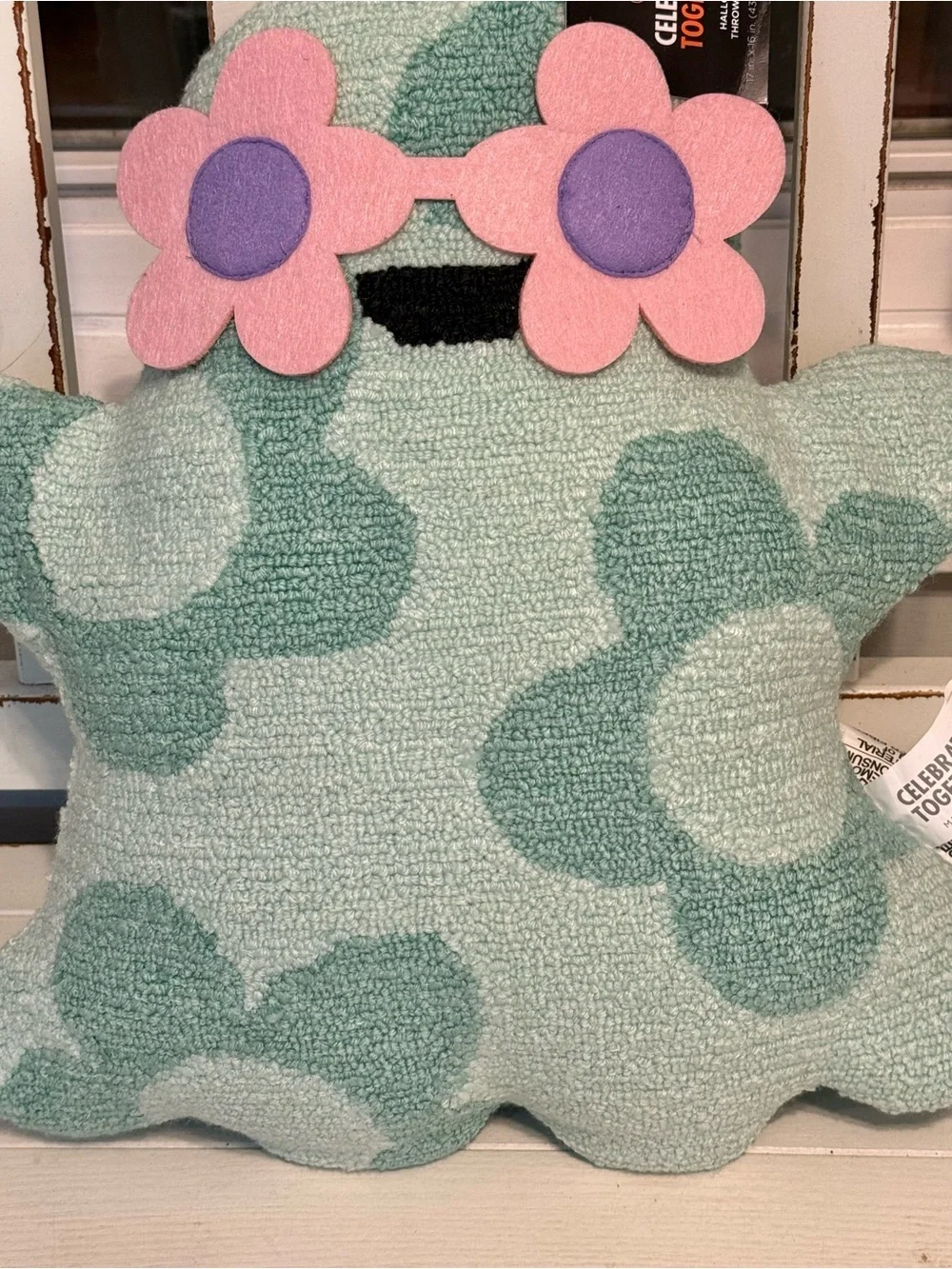 Celebrate Together™ Halloween Hooked Ghost Pillow new